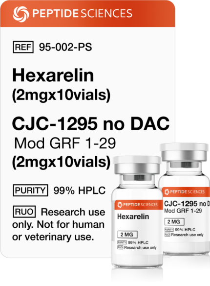 Buy Hexarelin (2mg x 10), CJC-1295 no DAC (2mg x 10)