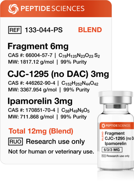 Fragment, CJC-1295 (No DAC), Ipamorelin 12mg (Blend) for sale USA